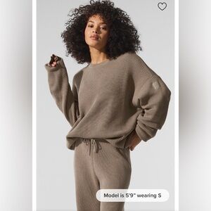 ALO Domain Rib Knit Crew Sweater